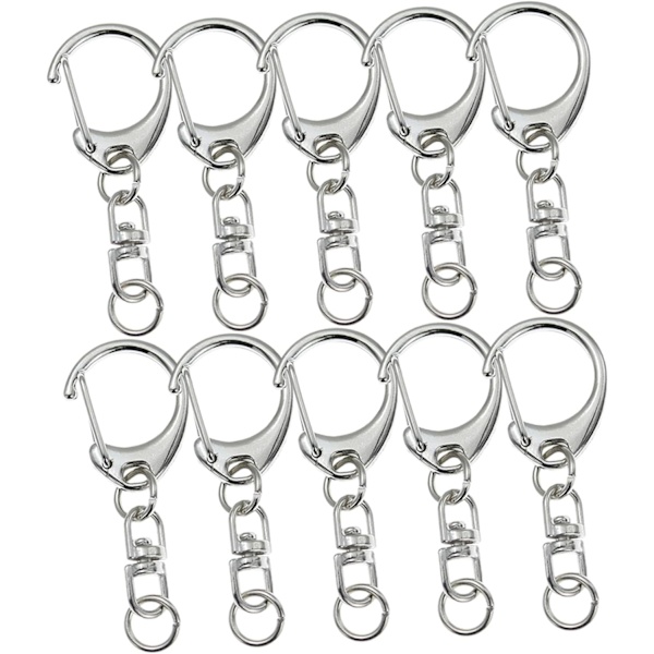 40 stk. Metall Hummerklospenne, Karabinkrok Svivelspenne D Making,