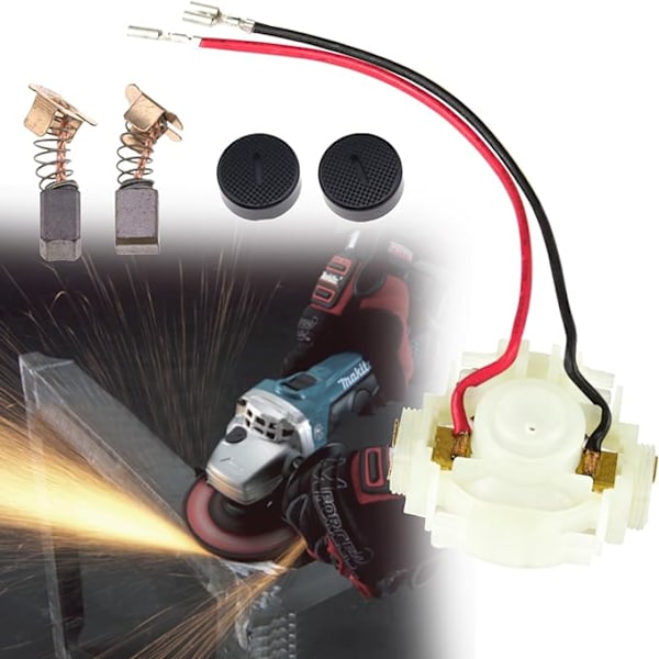 CB430 kolborste + kolborstahållare + kolborstsliplock Makita DGA45