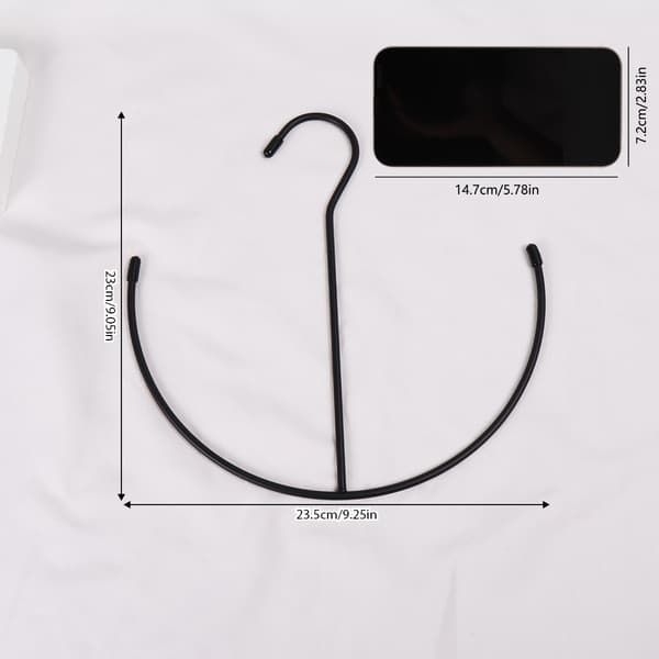 Bälteshängare, 2-pack silver bältesställ, garderobstillbehör, nära