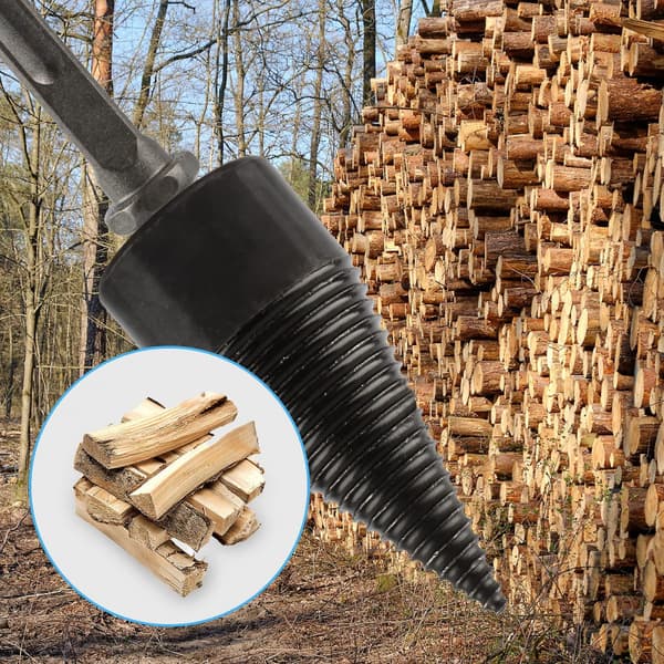 42mm brændeøkseskruesplitter til brændeøkser, spiralbor, c