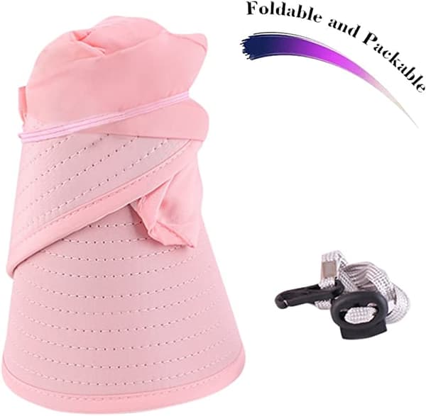 Dame Solhat Bredskygget Solhat UV Beskyttelse Floppy Hat Strand Foldbar Solskærm Blad Perle-Pink