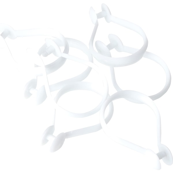 Bulk Hardware BH00874 Snap-On Dusjforhengsringer Pakke