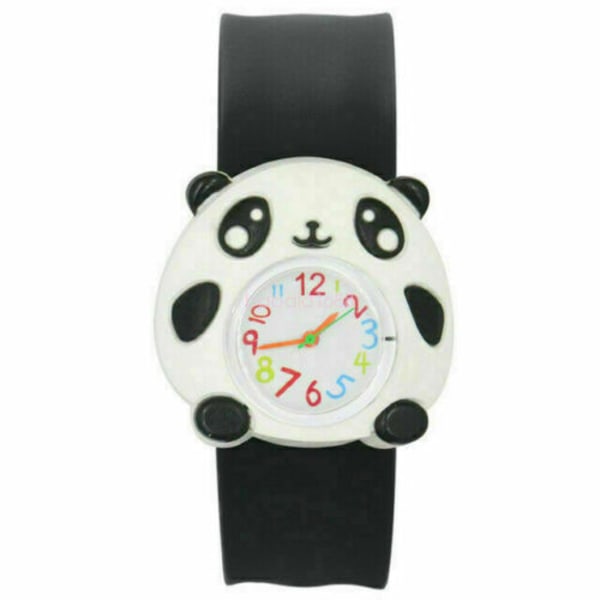 1st Tecknad panda Flickor pojkar Watch Watch Barn Barn Fash