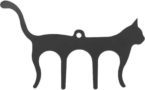 Sød katteformet nodearkholder bogsideholder metalfiksering sangbog