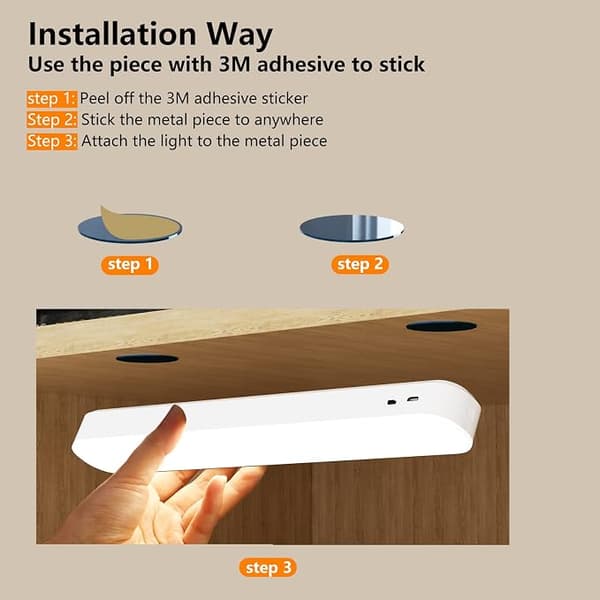 Tre farvetemperatur lysstyrke natlys strimler af LED tabl