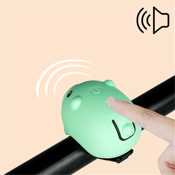 1PCS Pig Cartoon Frontlykter med Silikon Skall, Tre Lysmoduser