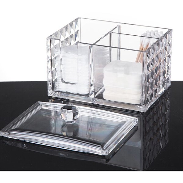 Bomuldsopbevaringsboks Makeup Box til Bomuldspudeholder Tamponholder