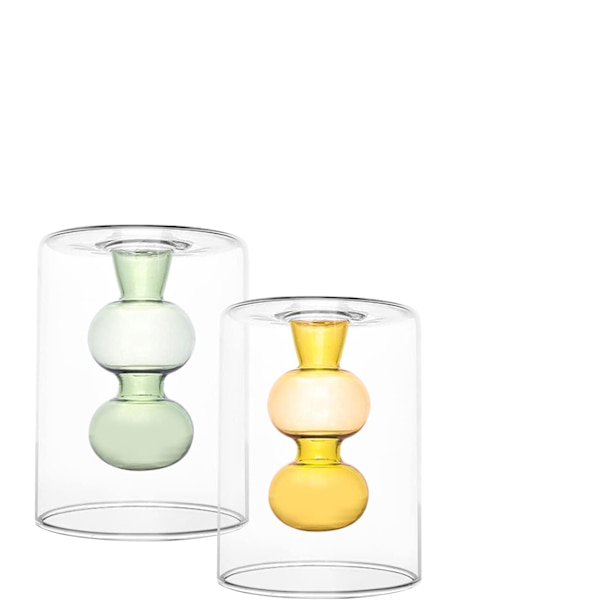 Tomme glassdiffuserflasker, kompatible med aromaterapi, dufttilbehør, hydroponisk blomstervase