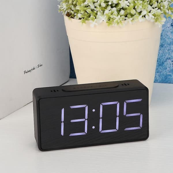 LED-vekkerklokke med snooze-funksjon for studenter og hjemmebruk