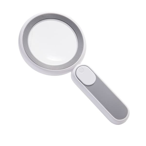 1 stk. Lighted Reading Magnifier, USB 8X forstørrelsesglas med 21 LED-lys