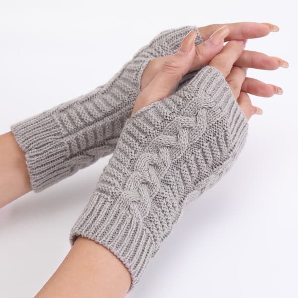 Vinter Håndledsvarmere til Kvinder - Simple og Elegante Strikede Fingerløse Handsker