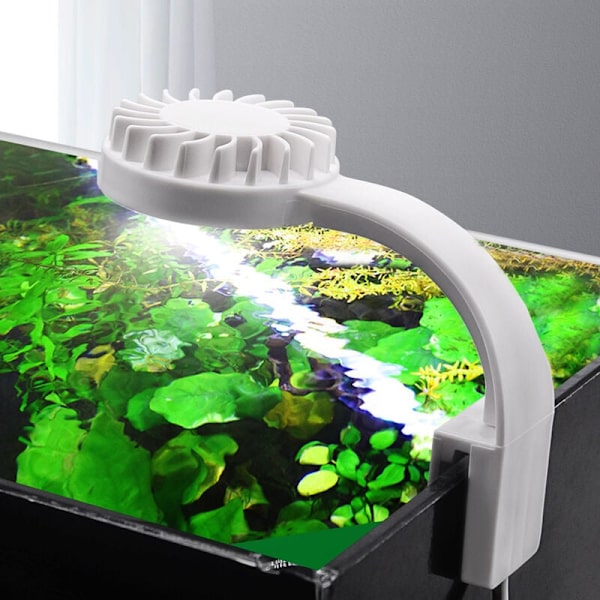 Lille klipslampe til akvarium LED-belysning blå hvid USB mi