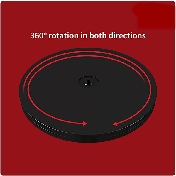Akryl drejeskive - til køkken, tv, kagedekoration, smykkeudstilling 8 tommer sort