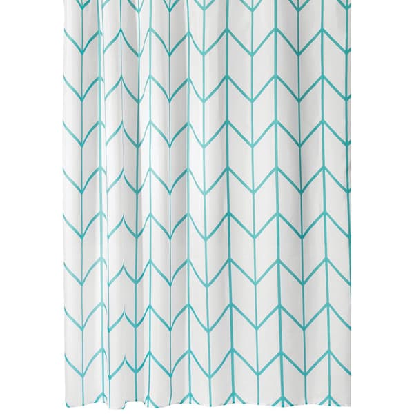 1 st geometrisk mönstrad duschdraperi i polyester, vattentät, 180 x 1