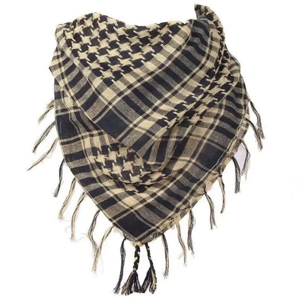 Herrar Bomulls Militär Shemagh Hals Öken Taktisk Huvud Wrap Keffiyeh Scarves