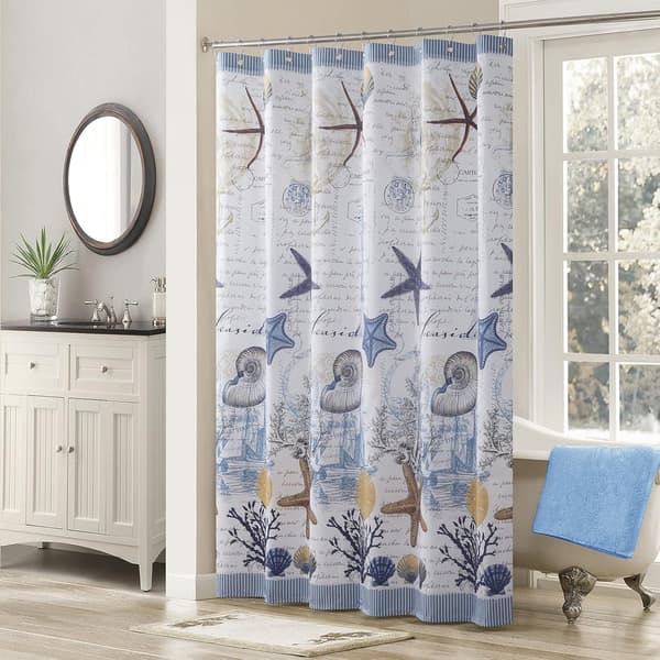 Under the Sea Seashell Blue Coast polyester Beach Beach Beach Lig