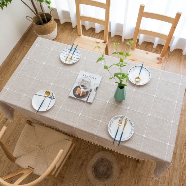 Rektangulär bordsduk för matsal kök inredning, 140 cm x 220 cm