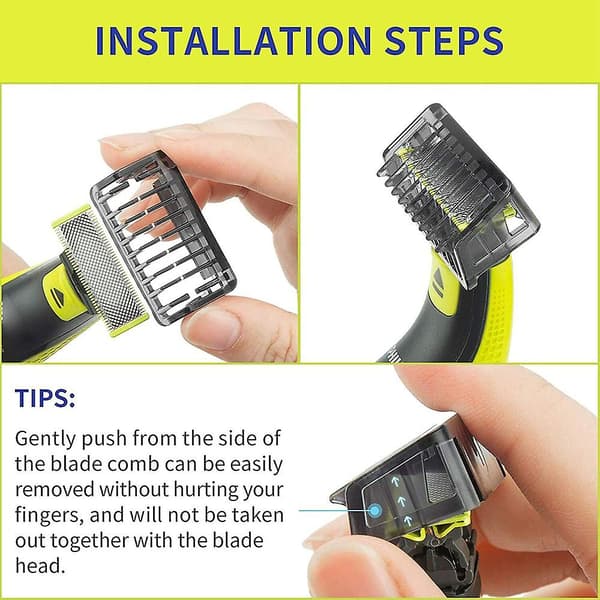 1mm/Guide Combs Trimmer Kropp Hudtrimmer P-hilips Norelco 10 Bla