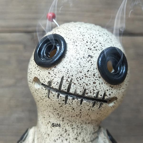 Dukke Kegle Brænder Røgelse Holder Desktop Halloween Dekoration med