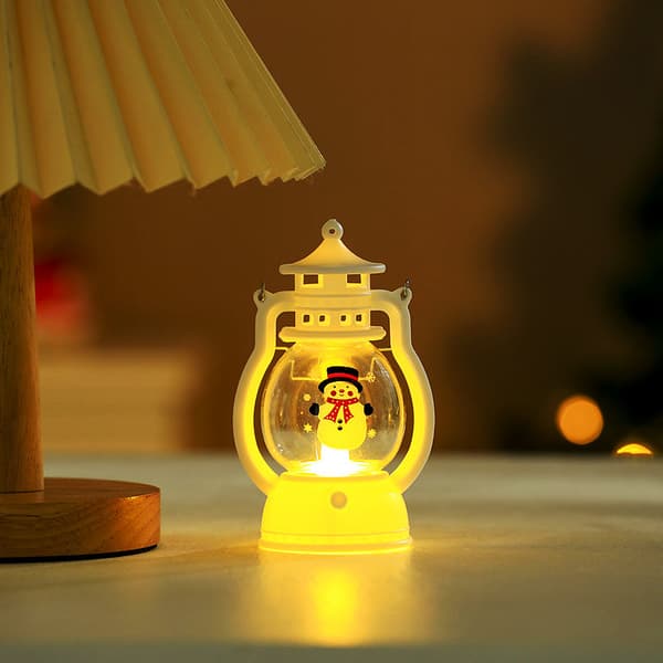 LED Julepynt Lanterne Lys Julemand Glædelig Jul