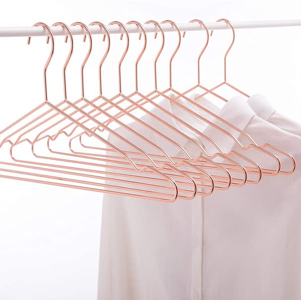 20-pack vackra metallgalgar för vuxenkläder, längd 40 cm, L