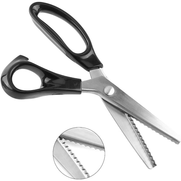 Pinking Shear Rustfrit Stålsaks til Stof Rund/Trekantkant
