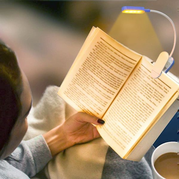 Ladattava lukuvalaisin sänkyyn lukemiseen, 3 värilämpötilaa