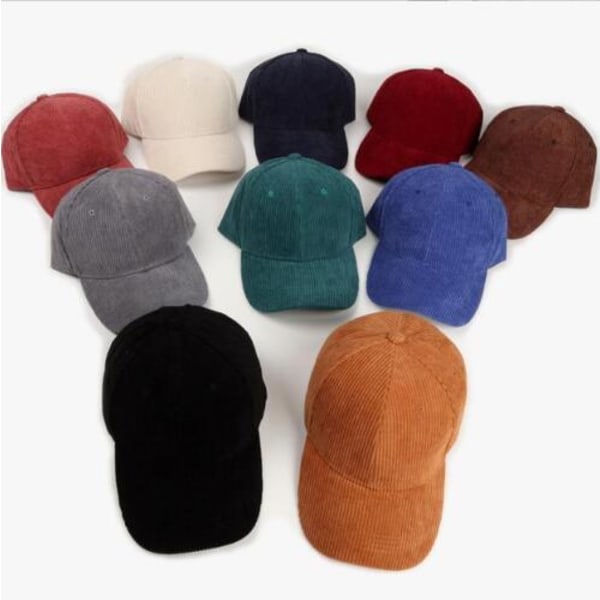 Fløjls Baseball Cap Dad Hat Klassisk Justerbar Blød Almindelig Cap,1