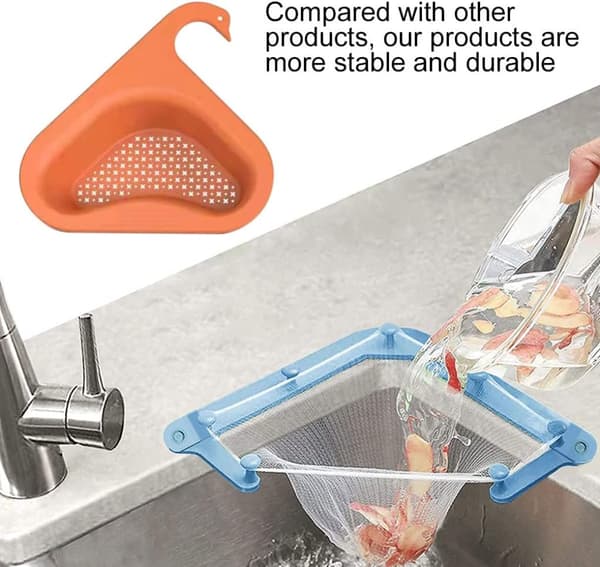 Triangelpar dräneringskök sil hörnställ sil orange 2 stycken