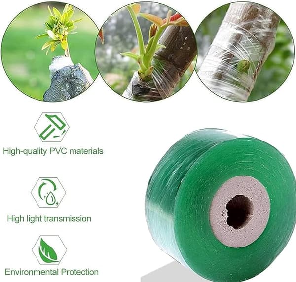 Rokuva teippi, 3cm hedelmäpuun rokotusteippi, kasvien rokotusteippi, elastinen