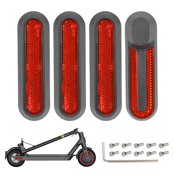 4 stk. Scooter Hjulafdækning Refleksstrimmel til Xiaomi M365, Pro, 1S, Pro2