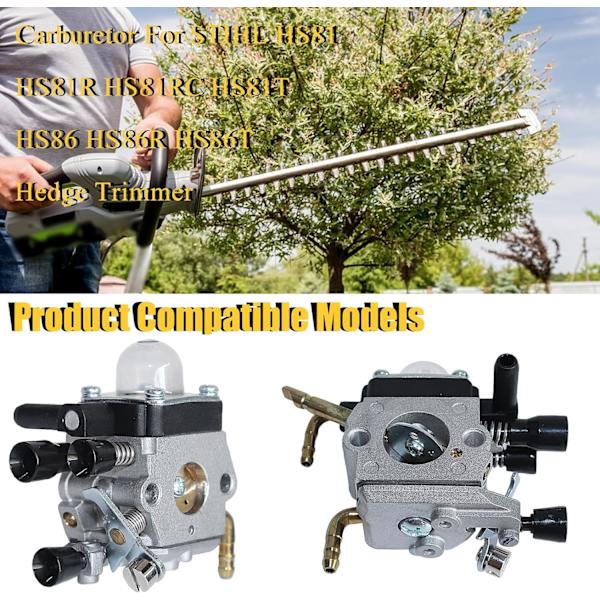Förgasare för STIHL HS81 HS81R HS81RC HS81T HS86 HS86R HS86T Trimmer 4237