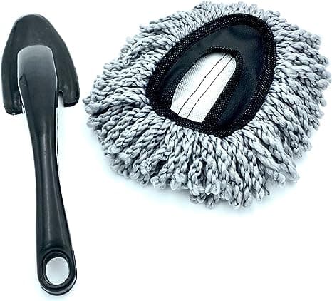 grå 2pk Mikrofiber Bil Duster, Børste, Blød Ridsefri Genanvendelig