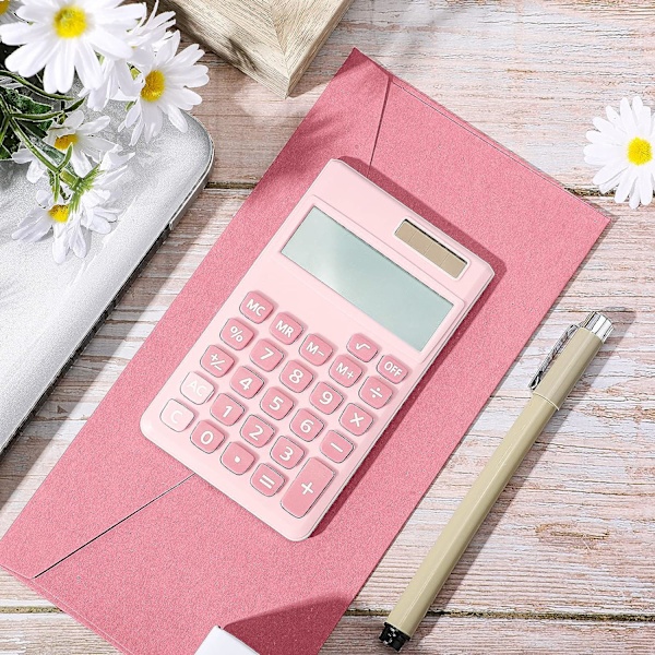 Basic Standard Lommeregnere 2 stk. Mini Digital Desktop Lommeregner