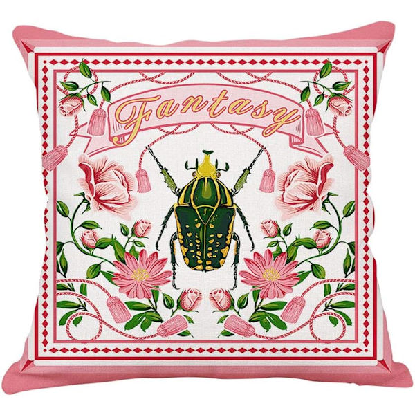 Koristeelliset tyynynpäälliset 18 x 18 tuumaa, puuvillapellavajuutti