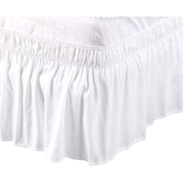 Elastik seng nederdel Flæsede seng base vikles omkring seng valance lagen, børste