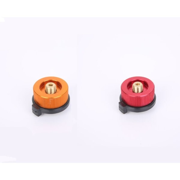 2PCS Gasflaska Adapter Överföringsmunstycke Anslutning för Spisbrännare