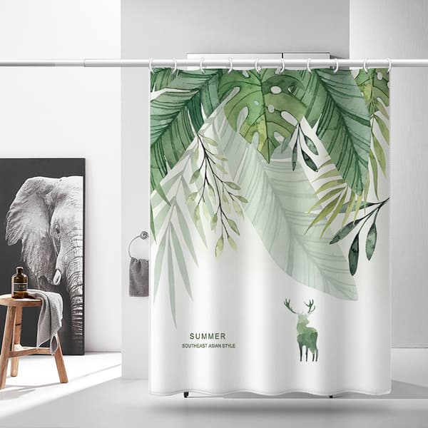 1 stk muggsoppsikker vanntett dusjforheng 180x180cm, maskinvaskbar