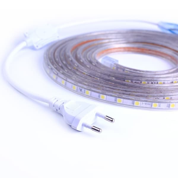 LED-strimmelbelysning, EU-stik 220V 8m Ambient Light Strip Fleksibilitet