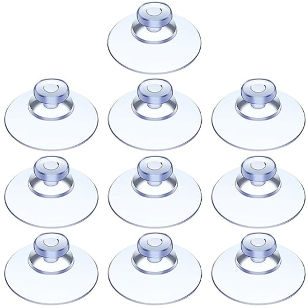 10 Stykker Sugekopp, Glassbord Sugekopp, Mini Sugekopp, Transparent Sugekopper, Små Sugekopper, for Variasjon Glatte Overflater, Glass, T