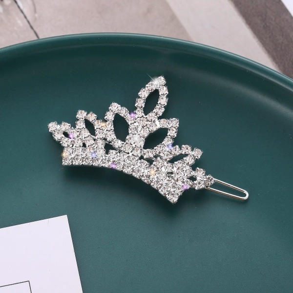 1 st Barock Tiara för Brud, Bröllopskrona Smyckesset Kristall R