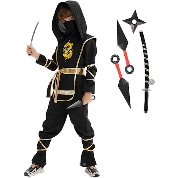 Halloween-ninjakostyymi pojille, ninjapuku ja teeskentelyleikki