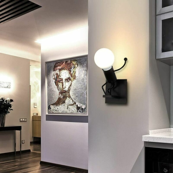 LED sisäseinävalaisin, moderni seinävalaisin, E27 vintage metallivalaisin olohuoneeseen