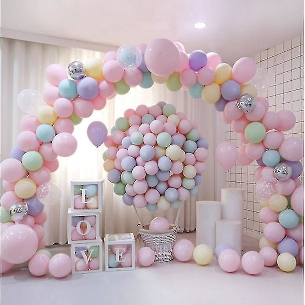 200 stk. blandet farve macaron ballon til fødselsdagsfest bryllup