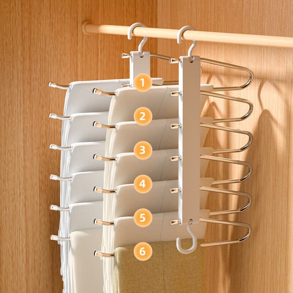 Multifunktionelle bukseophæng Multi Magic Hanger Opbevaring Jeans, Bukser,
