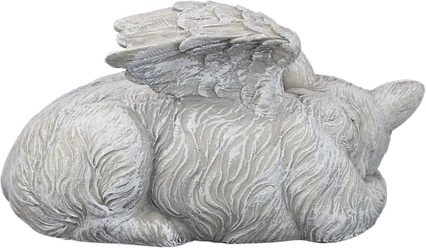 Design Toscano Mindesmærke Kat Kæledyr Engel Statue Æresgravsten,