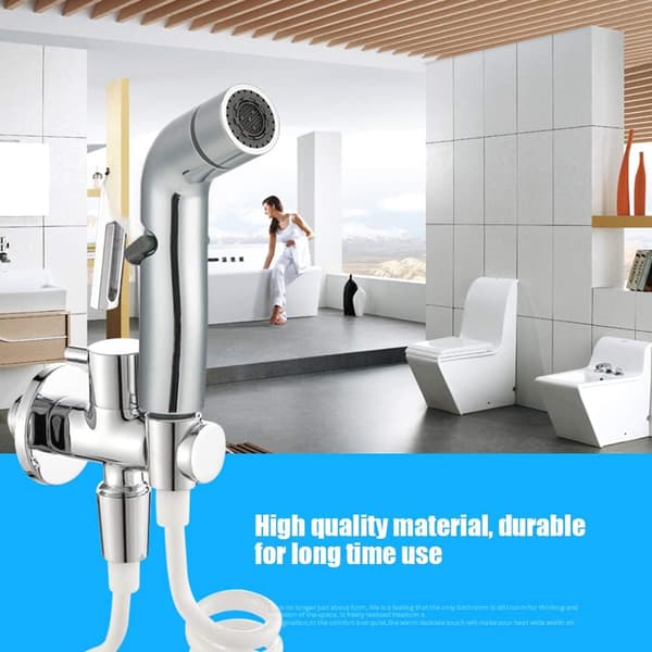 ABS Toilet Sprayer Håndbruser Kit Bidet Justerbart Tryk Spra