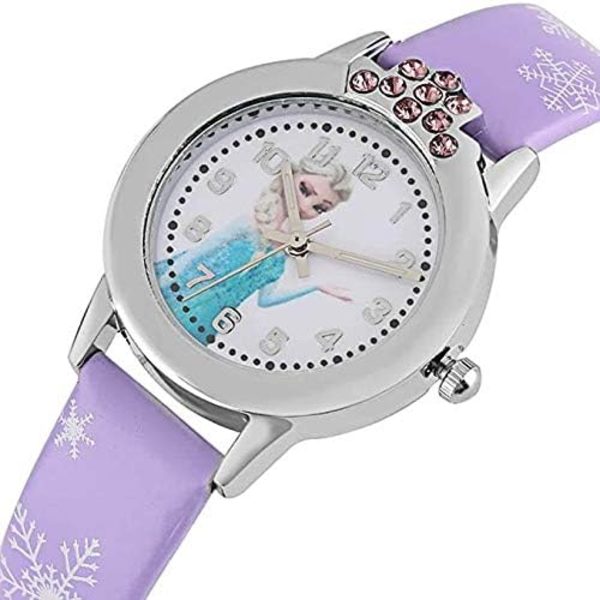 Frozen Snowflake Elsa ja Anna Prinsessa Lasten Älykäs Kello Pu