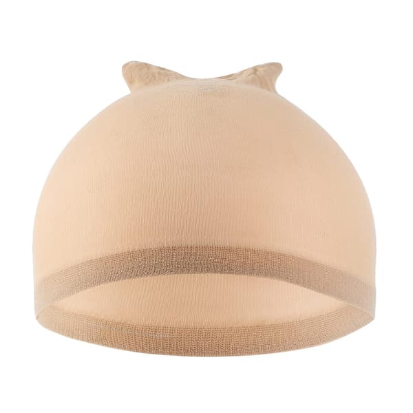 Dams perukmössor, perukmössa för spetsperuk framtill, 6-pack (beige)