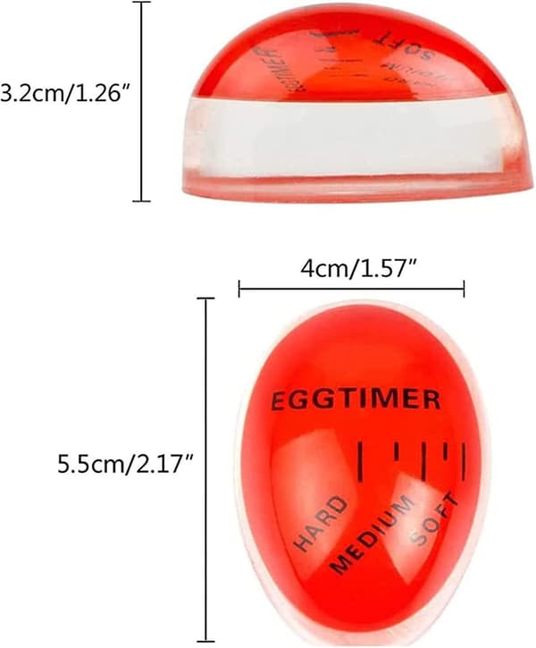 3 stk eggkokingstimer, eggtimer termisk eggtimer kok myk, medium eller hard fargeskiftende eggtimer for kjøkken og hjemmerestaurantbruk